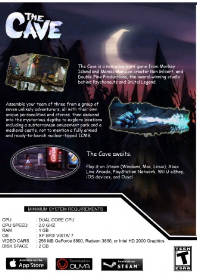 The Cave - Microsoft Xbox Live video game collectible - Main Image 2