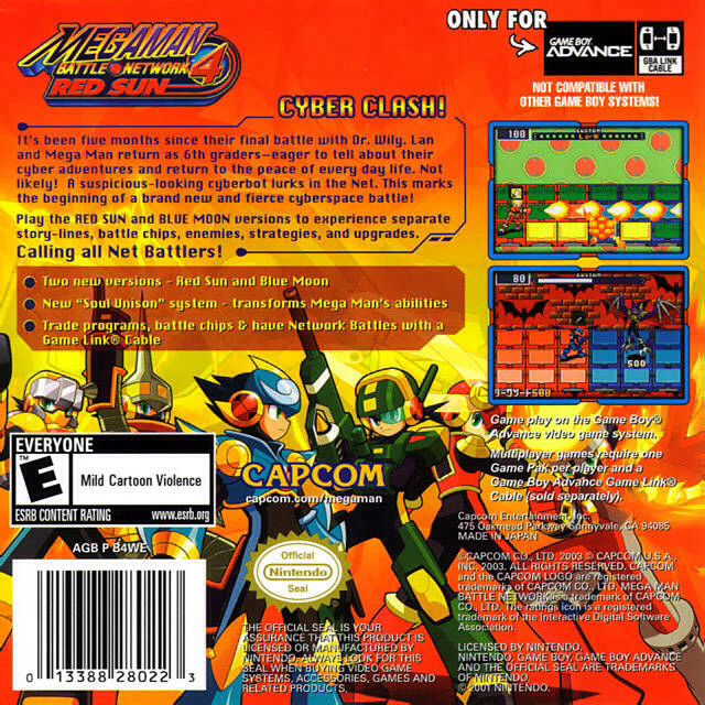 Megaman Battle Network 4: Red Sun - Nintendo Game Boy Advance (GBA) (1) video game collectible - Main Image 2
