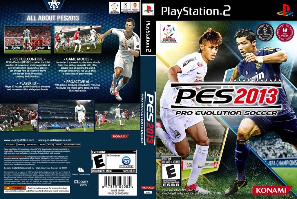 PES 2013 - Sony PlayStation 2 (PS2) (Konami of Europe GmbH) video game collectible - Main Image 2