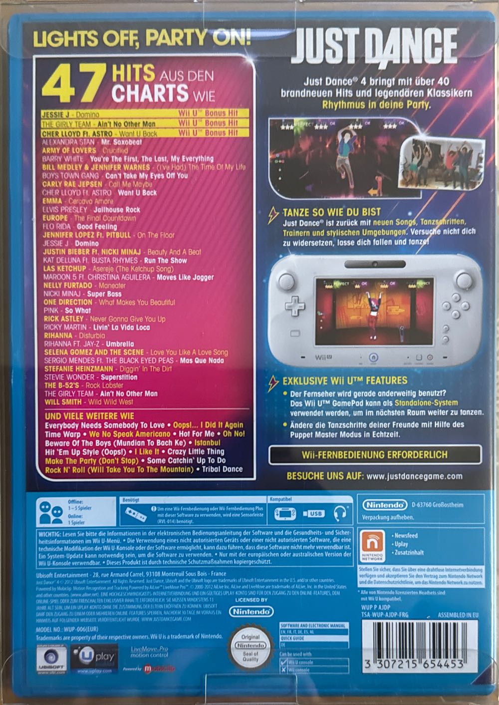 Just Dance 4 - Nintendo Wii U video game collectible [Barcode 3307215654453] - Main Image 2