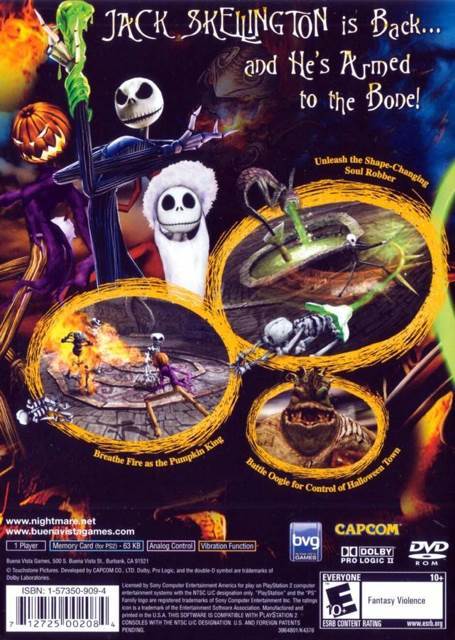 Tim Burton’s The Nightmare Before Christmas: Oogie’s Revenge - Sony PlayStation 2 (PS2) (1) video game collectible - Main Image 2