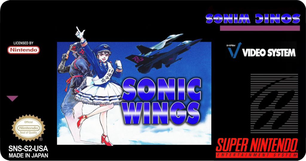Sonic Wings - Nintendo Super Nintendo Entertainment System (SNES) video game collectible - Main Image 1