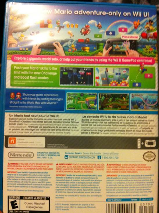 New Super Mario Bros U / New Super Luigi U - Nintendo Wii (Nintendo - 1-5) video game collectible [Barcode 6037396902995] - Main Image 2