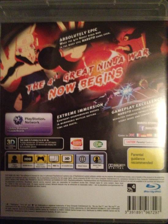 Naruto Shippuden: Ultimate Ninja Storm 3 - Sony PlayStation 3 (PS3) (ban dai) video game collectible [Barcode 3391891967297] - Main Image 2