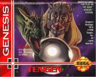 Dragon’s Revenge - Sega Genesis (Mega Drive) (Tengen - 1-2) video game collectible [Barcode 031763046509] - Main Image 1