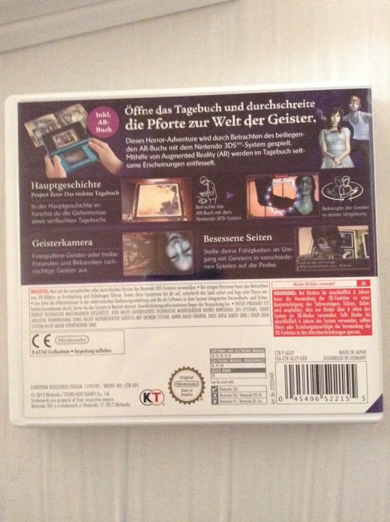 Spirit Camera - Das verfluchte Tagebuch - Nintendo 3DS video game collectible [Barcode 045496522155] - Main Image 2