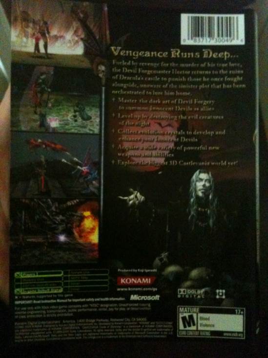 Castlevainia Curse Of Darkness - Microsoft Xbox (Konami - 1) video game collectible - Main Image 2