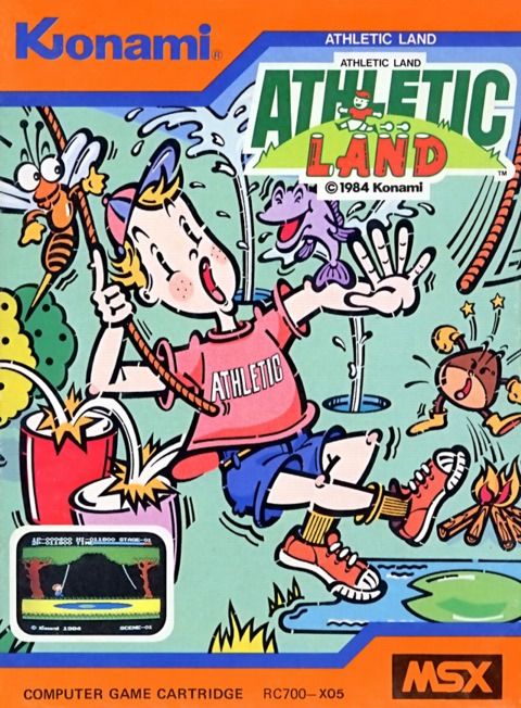 Athletic Land - MSX (Konami - 1) video game collectible - Main Image 1