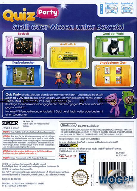 Quiz Party - Nintendo Wii (CK Games - 4) video game collectible - Main Image 2