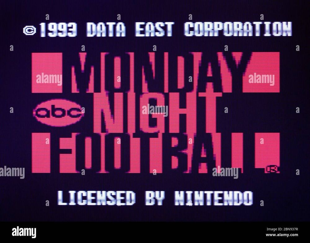 ABC Monday Night Football - Nintendo Super Nintendo Entertainment System (SNES) (Data East - 1-2) video game collectible [Barcode 013250011054] - Main Image 3