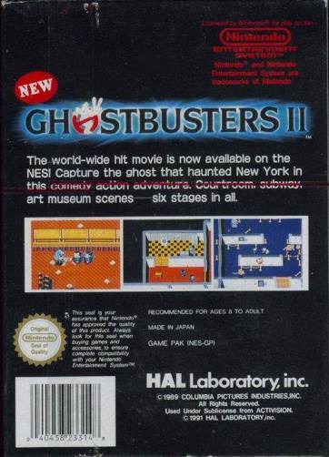 New Ghostbusters II - Nintendo Entertainment System (NES) (1) video game collectible - Main Image 2