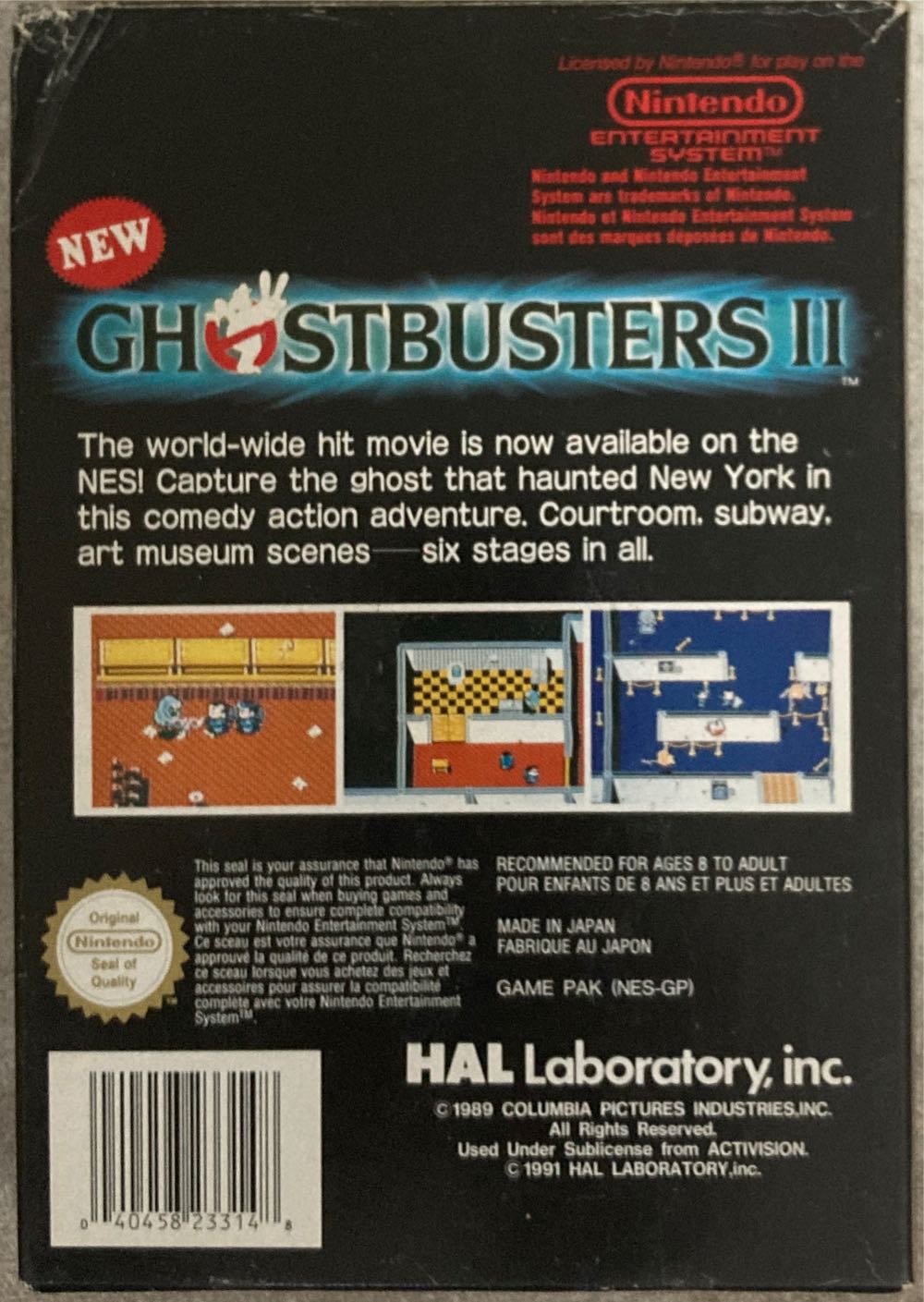 New Ghostbusters II - Nintendo Entertainment System (NES) (1) video game collectible - Main Image 3