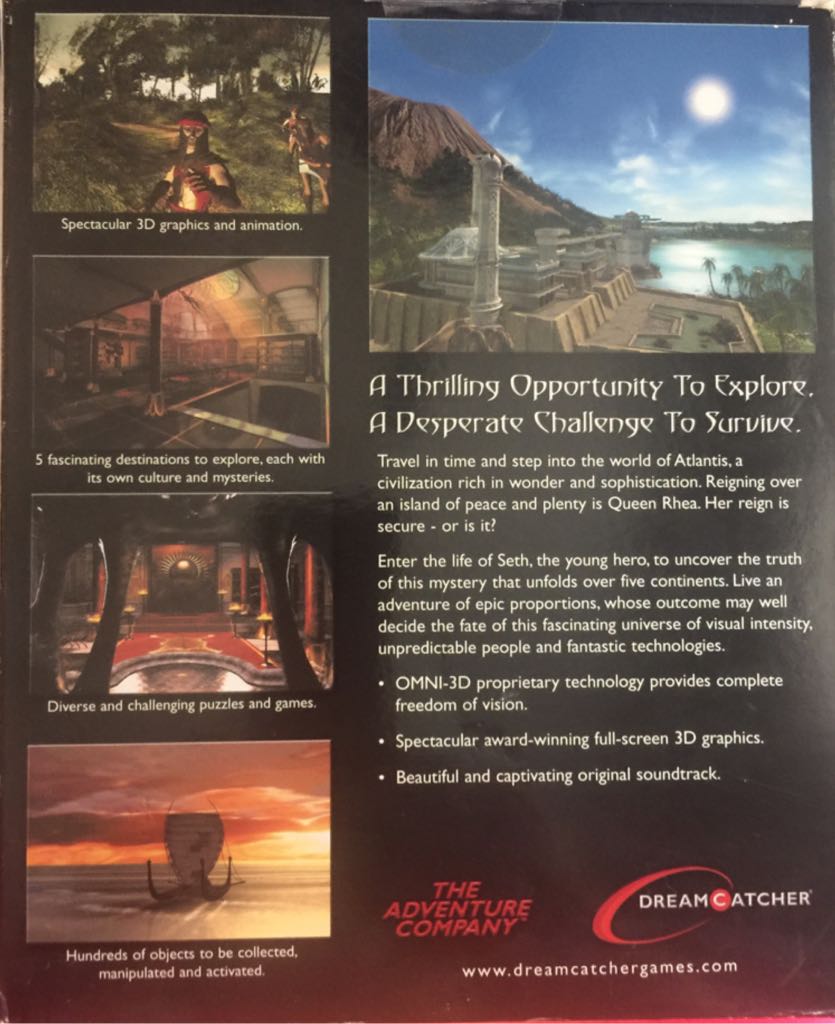 Atlantis I: The Lost Tales - Sony PlayStation (Cryo Interactive Entertainment - 1) video game collectible [Barcode 3554540430201] - Main Image 2