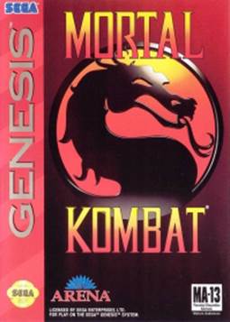Mortal Kombat 1 - Sega Genesis (Mega Drive) video game collectible - Main Image 1