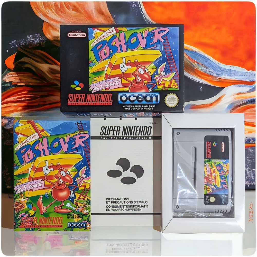 Pushover - Nintendo Super Nintendo Entertainment System (SNES) (Ocean) video game collectible - Main Image 3