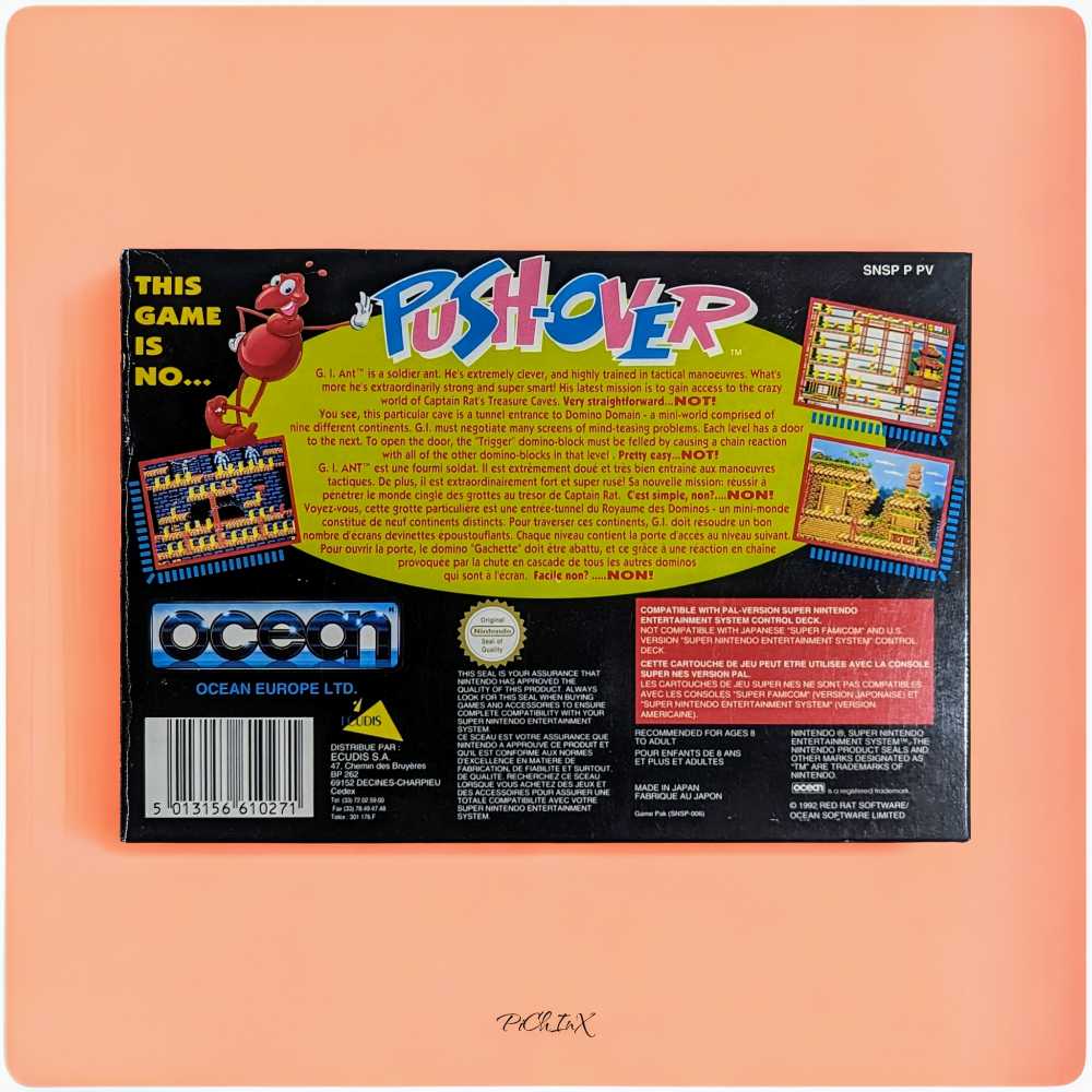 Pushover - Nintendo Super Nintendo Entertainment System (SNES) (Ocean) video game collectible - Main Image 4