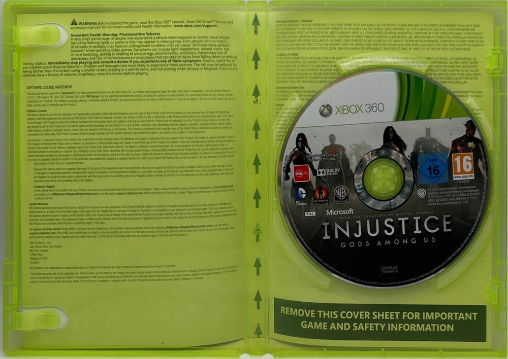 Injustice: Gods Among Us - Microsoft Xbox 360 (WB Games - 1-2) video game collectible [Barcode 5051892116527] - Main Image 3