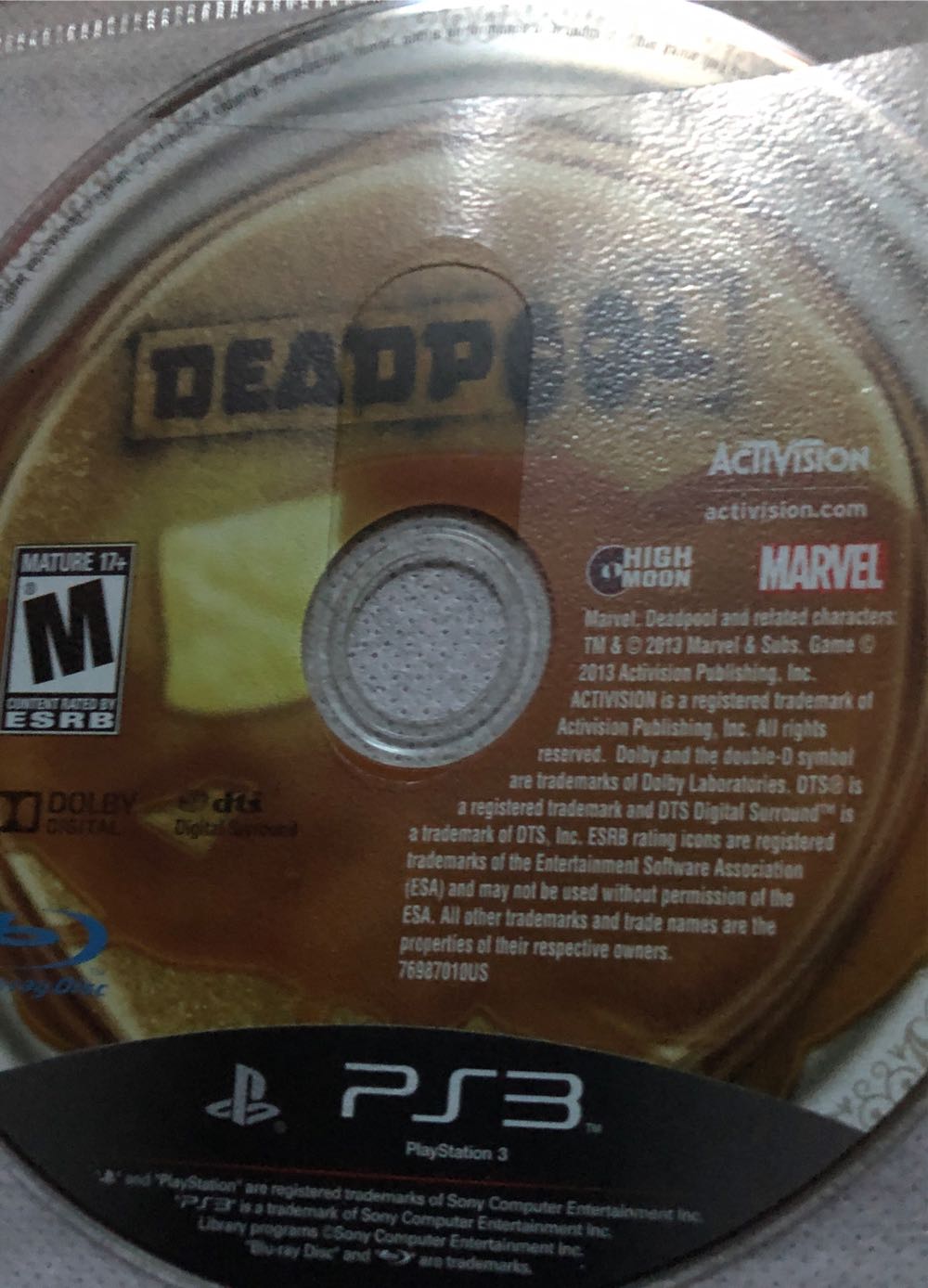Deadpool - Sony PlayStation 3 (PS3) (Activision - 1) video game collectible - Main Image 4