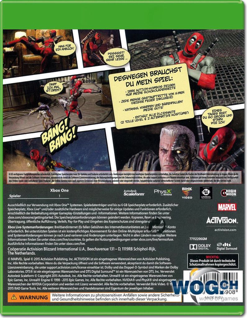Deadpool - Microsoft Xbox One video game collectible - Main Image 2