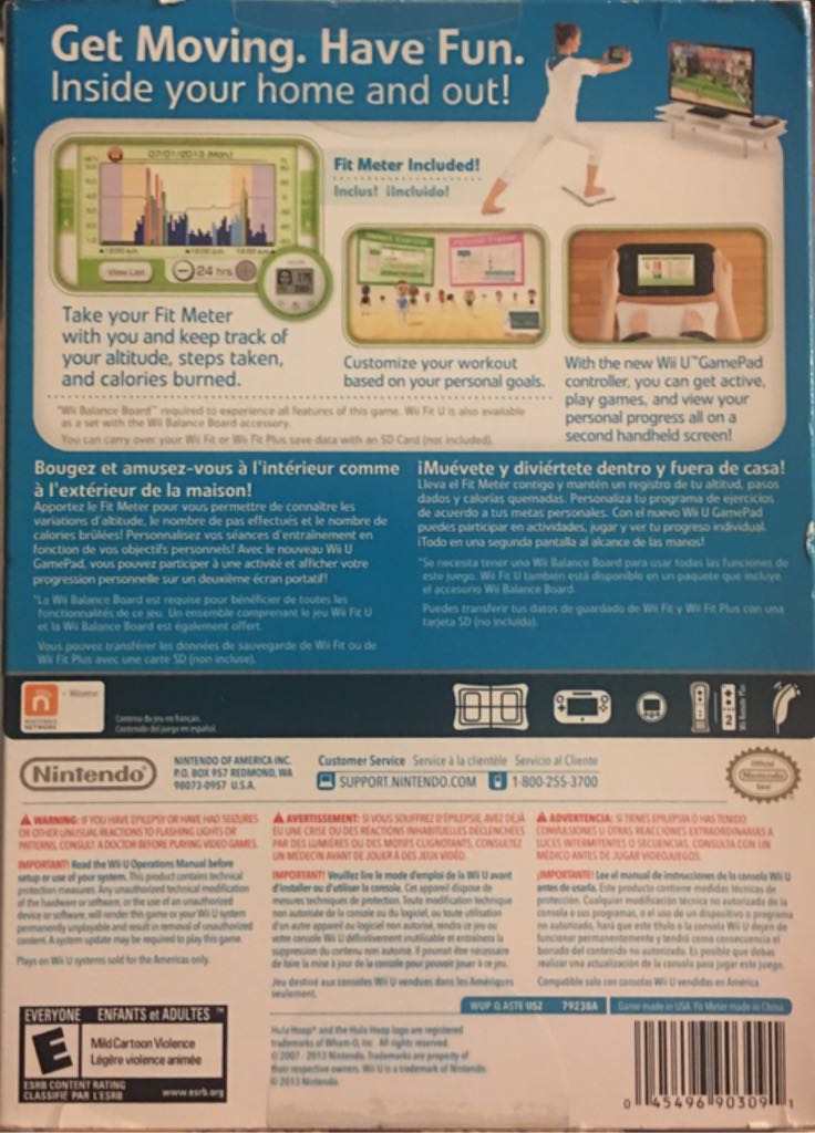 Wii Fit U + Fit Meter - Nintendo Wii U (Nintendo of America Inc. - 1) video game collectible [Barcode 045496903091] - Main Image 2