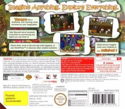 Scribblenauts Unlimited - Nintendo 3DS (WB Games) video game collectible [Barcode 883929172139] - Main Image 2