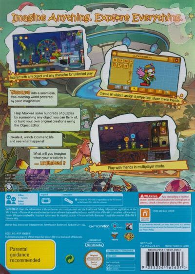 Scribblenauts Unlimited - Nintendo Wii U (Warner Bros. inc - 4) video game collectible [Barcode 9325336165607] - Main Image 2