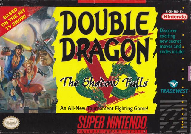 Double Dragon V: The Shadow Falls - Nintendo Super Nintendo Entertainment System (SNES) video game collectible - Main Image 1
