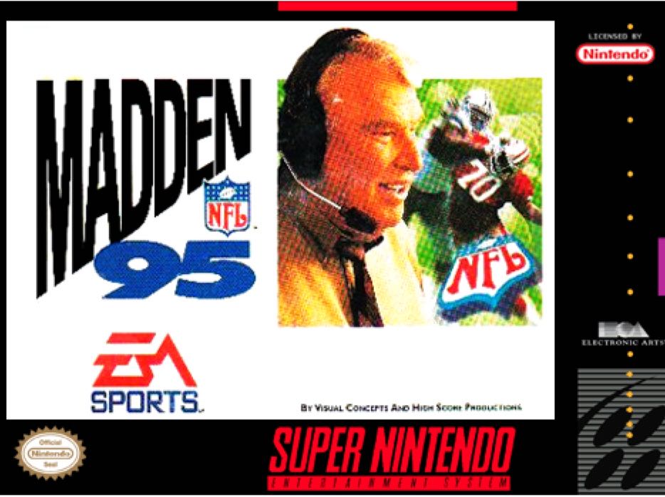 Madden 95 - Nintendo Super Nintendo Entertainment System (SNES) (Electronic Arts) video game collectible - Main Image 1