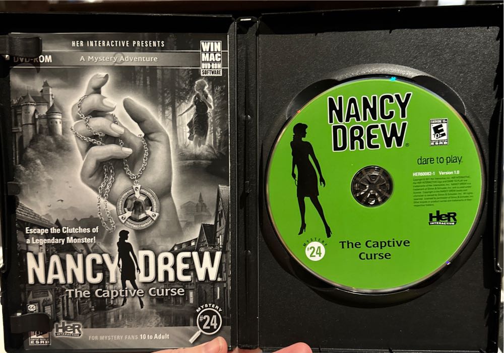 Nancy Drew 24: The Captive Curse - PC (Her Interactive - 1) video game collectible [Barcode 767861600823] - Main Image 3