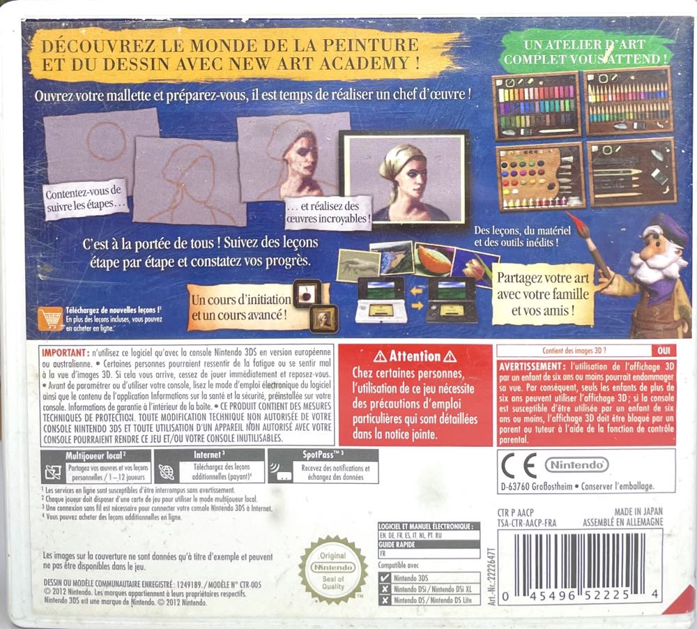 New Art Academy - Nintendo 3DS (Nintendo) video game collectible [Barcode 045496522254] - Main Image 2