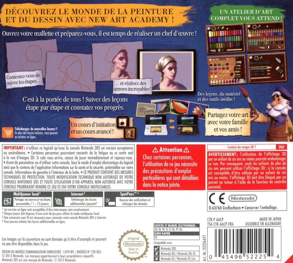 New Art Academy - Nintendo 3DS (Nintendo - 1) video game collectible [Barcode 045496522261] - Main Image 2