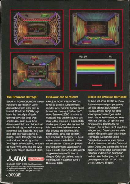 Breakout 2000 - Atari Jaguar (Telegames) video game collectible - Main Image 2