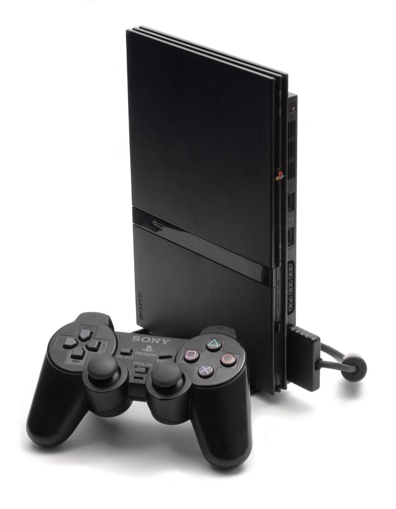 01 Consoles PS2 Slim - Sony PlayStation 2 (PS2) (Sony Computer Entertenaiment) video game collectible - Main Image 1