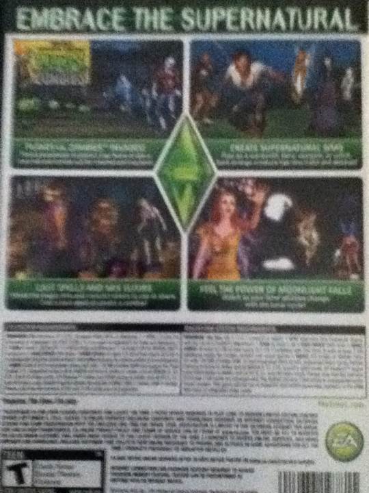The Sims 3: Supernatural - PC (EA Games - 1) video game collectible [Barcode 014633197815] - Main Image 2