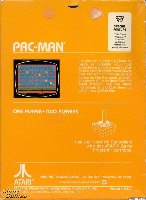 Pac-Man (Cart Only)  - Atari 2600 video game collectible - Main Image 2
