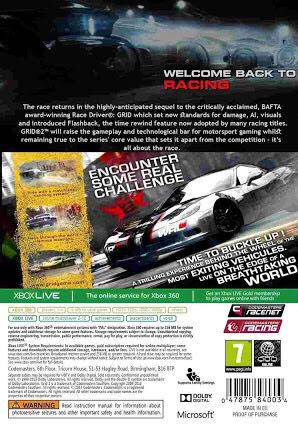 GRID 2 - Microsoft Xbox Live (Codemasters Racing - 1-2) video game collectible [Barcode 5024866360288] - Main Image 2