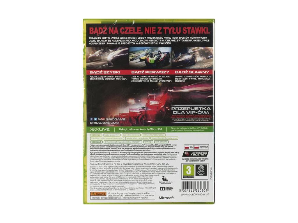 Grid 2 - Microsoft Xbox 360 (WB Games - 2) video game collectible [Barcode 883929287420] - Main Image 2