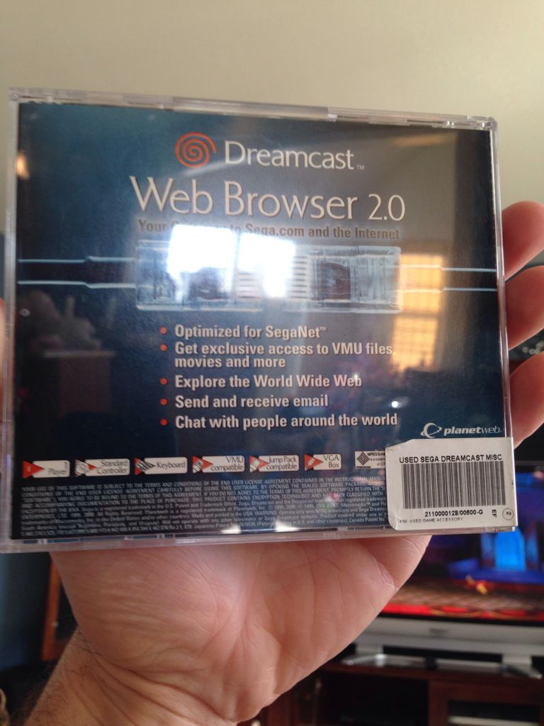 Web Browser 2.0 - Sega Dreamcast video game collectible - Main Image 2