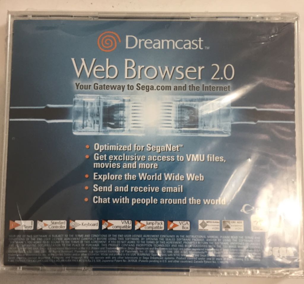 Web Browser 2.0 - Sega Dreamcast video game collectible - Main Image 2