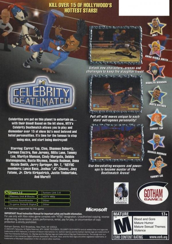 MTV’s Celebrity Deathmatch - Sony PlayStation 2 (PS2) video game collectible - Main Image 2