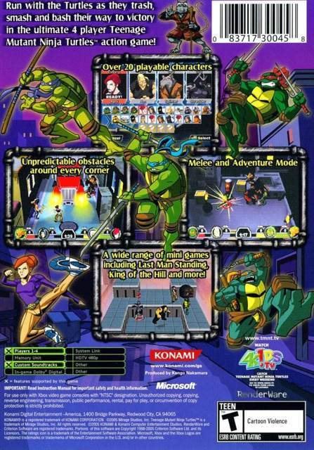 Teenage Mutant Ninja Turtles : Mutant Melee - Microsoft Xbox video game collectible - Main Image 2