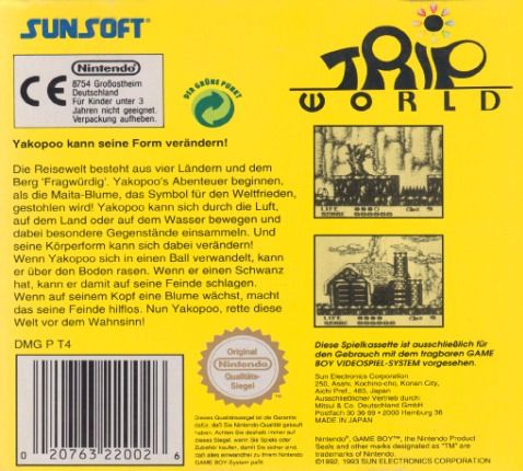 Trip World - Nintendo Game Boy video game collectible - Main Image 2
