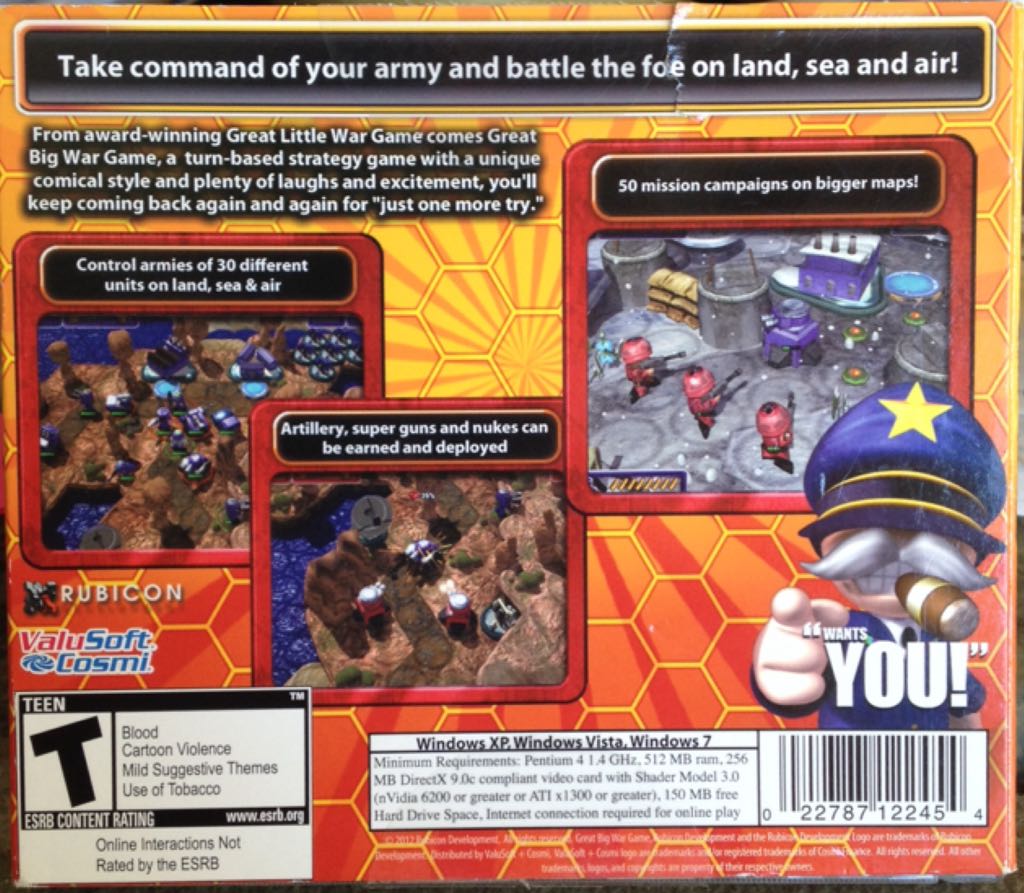 Great Big War Game - PC (Valusoft) video game collectible - Main Image 2