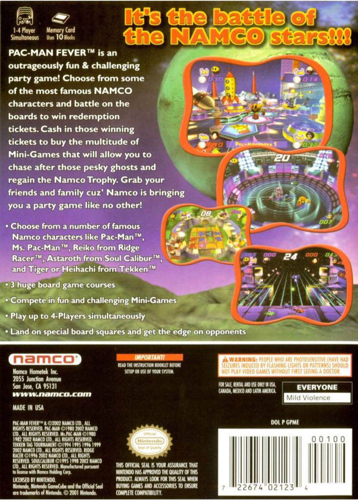 Pacman Fever - Sony PlayStation 2 (PS2) video game collectible - Main Image 2