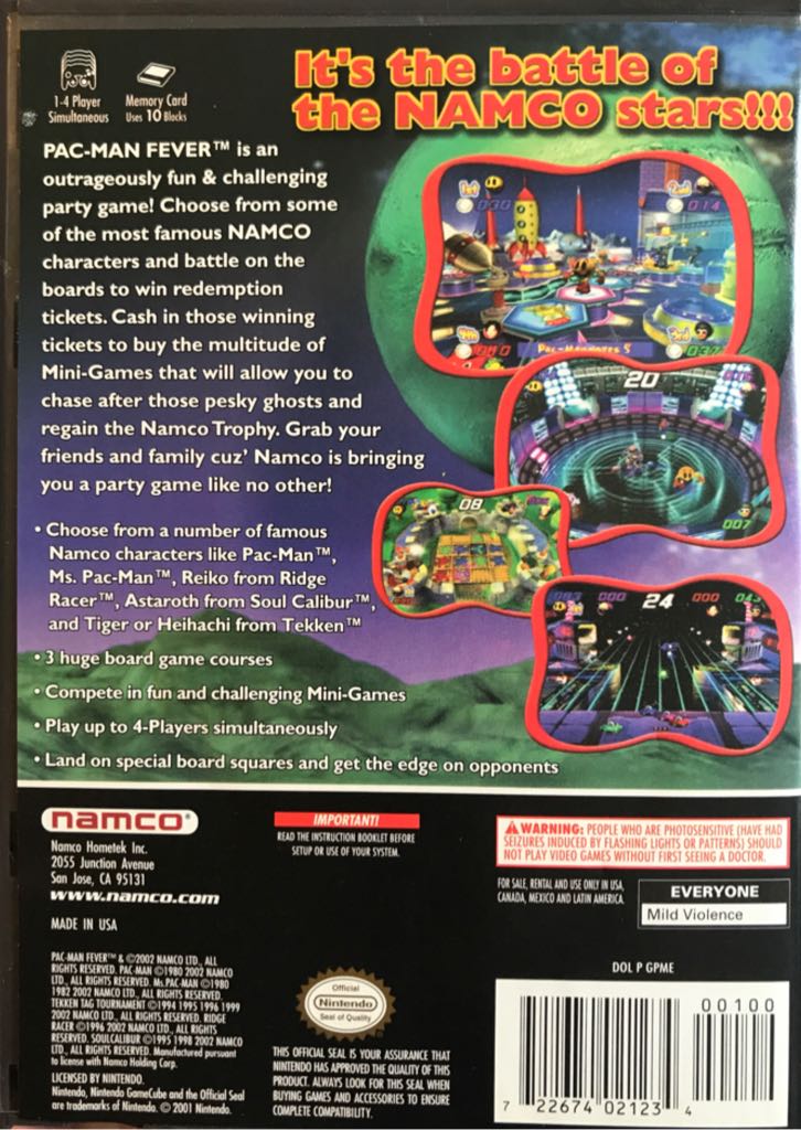 Pac-man Fever - Nintendo GameCube video game collectible - Main Image 2