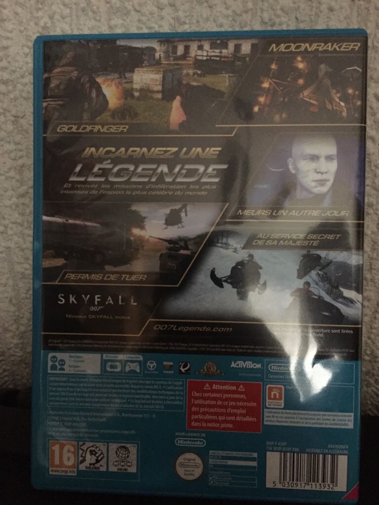 007 Legends - Nintendo Wii U (Activision - 1) video game collectible [Barcode 5030917113932] - Main Image 2
