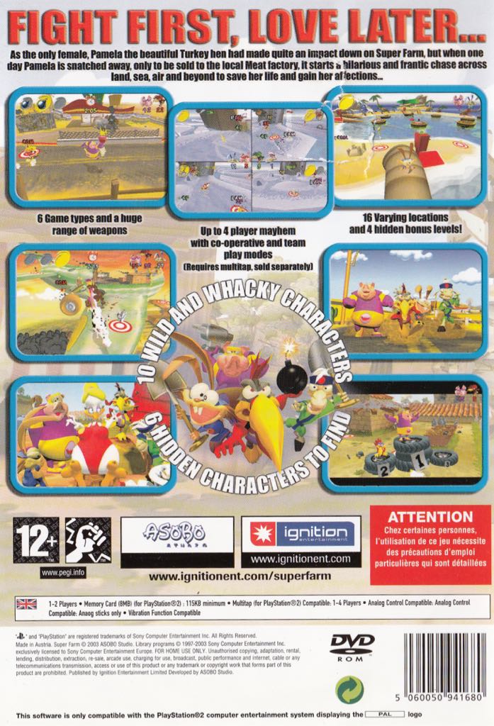 Super Farm - Sony PlayStation 2 (PS2) (Ignition Enertainment - 1-2) video game collectible [Barcode 5060050941680] - Main Image 2