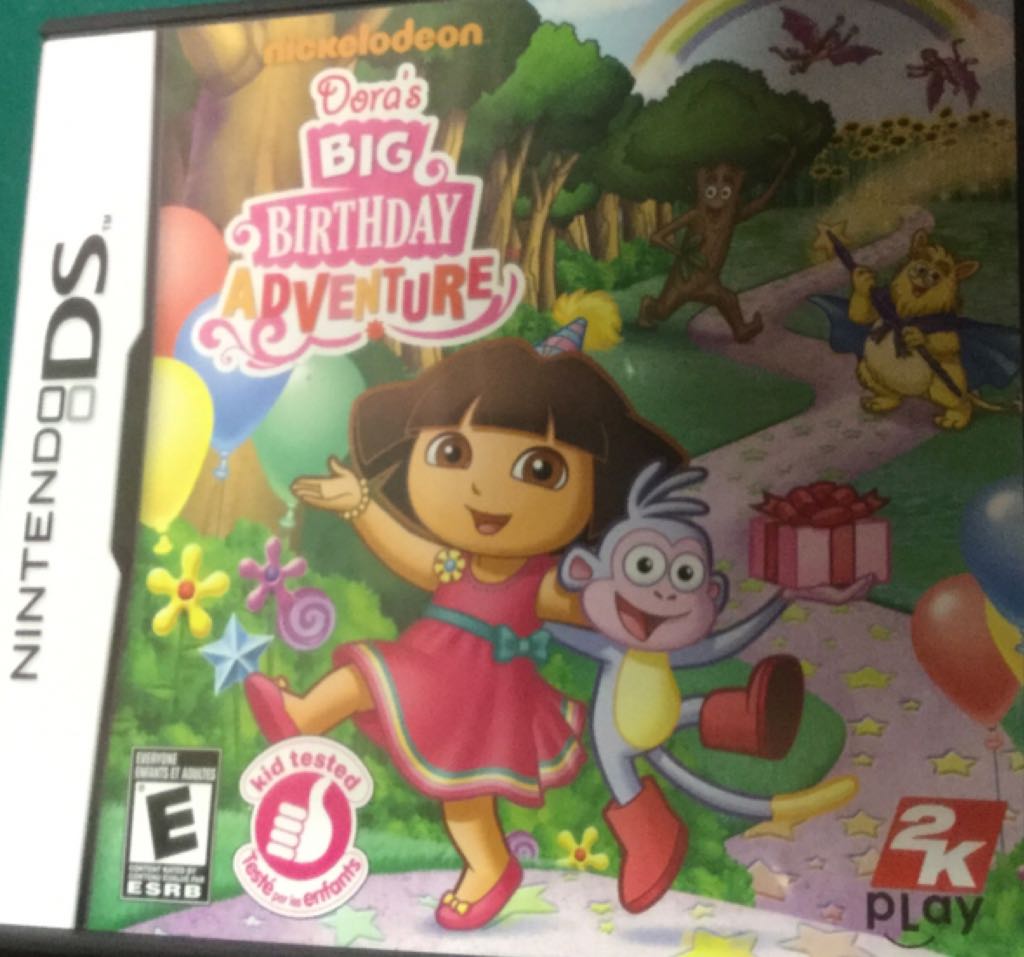 Dora’s Big Birthday Adventure - Nintendo 3DS Virtual Console (2K Play) video game collectible [Barcode 710425358364] - Main Image 1