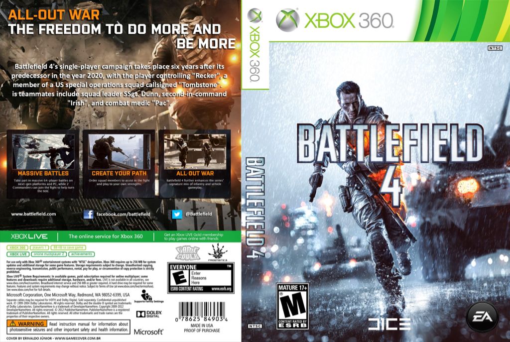 Battlefield 4 (XBOX 360) - Microsoft Xbox 360 (Electronic Arts - 1) video game collectible [Barcode 014633730272] - Main Image 2