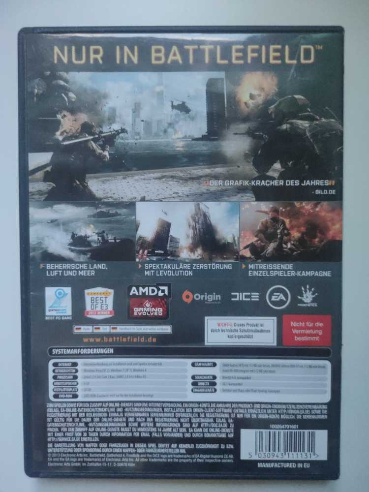 Battlefield 4 - PC video game collectible [Barcode 5030943111131] - Main Image 2